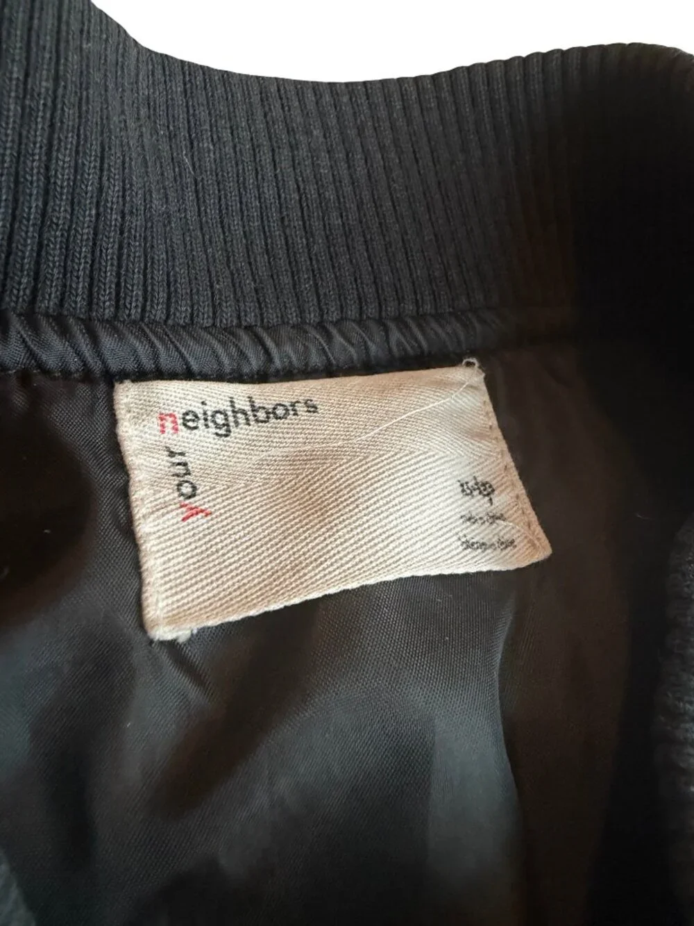 Your Neighbors Black Quilted Zip-Down Jacket Coat Lightweight Size XS Men's
